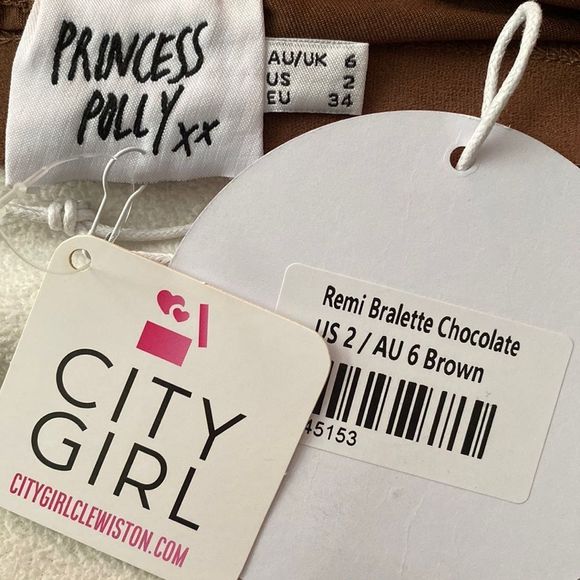 Princess Polly REMI BRALETTE CHOCOLATE US 2 - Picture 5 of 5